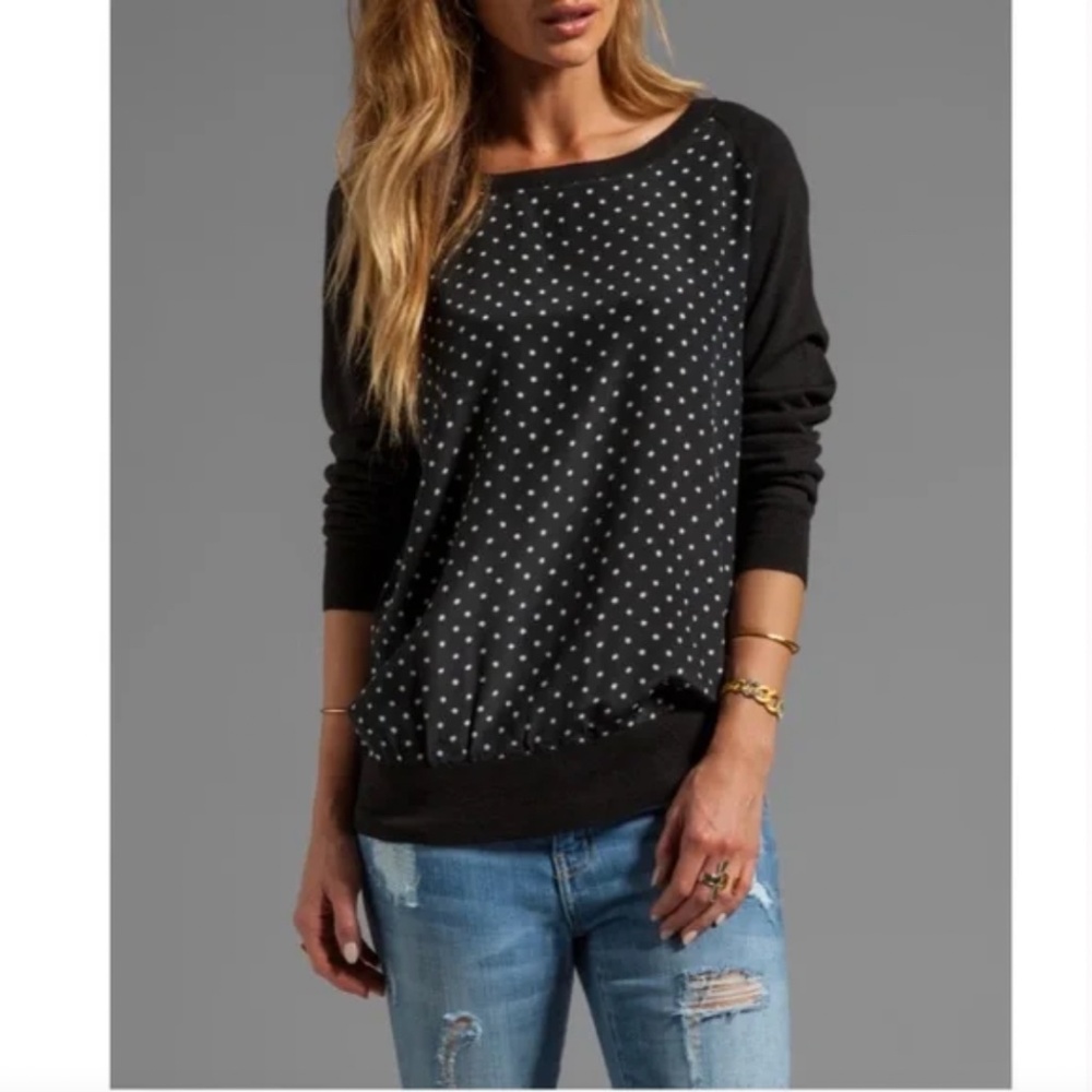 Joie Polka Dot Melana B Top Sweater